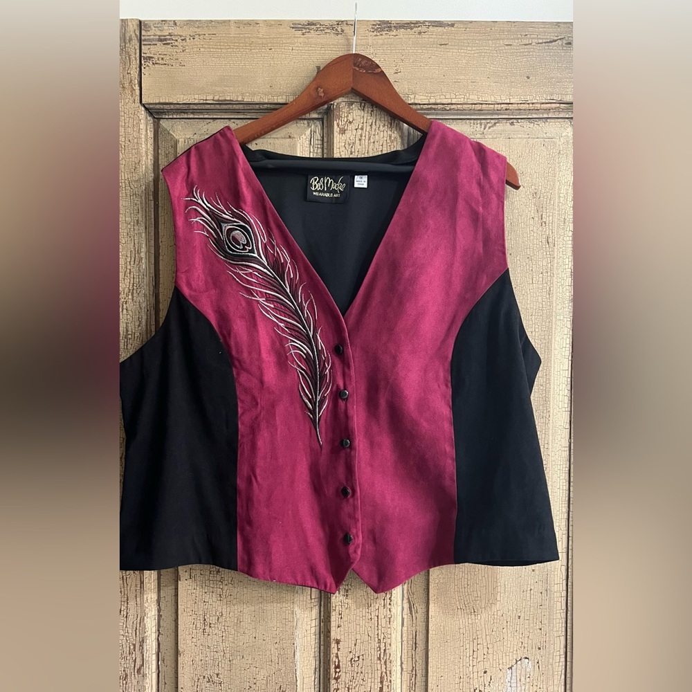 Bob Mackie Dressy Vest! 1X Great Design!